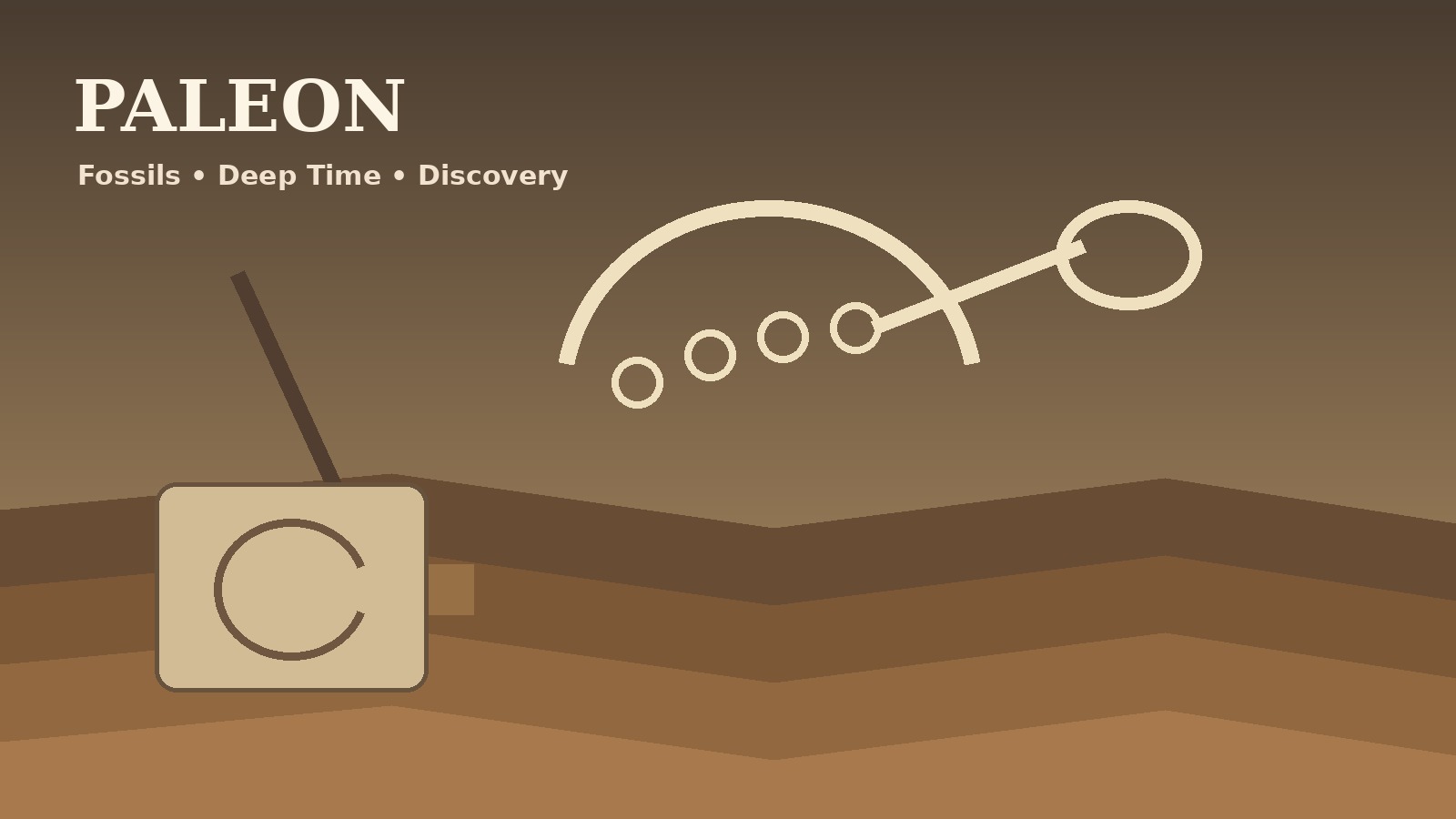 Paleontology fossil excavation and prehistoric life